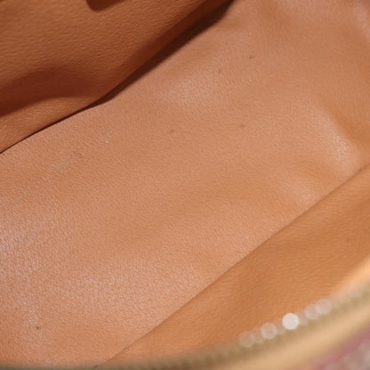 Celine Vintage Macadam Handbag Canvas and Leather, BROWN, CANVAS, Handbag