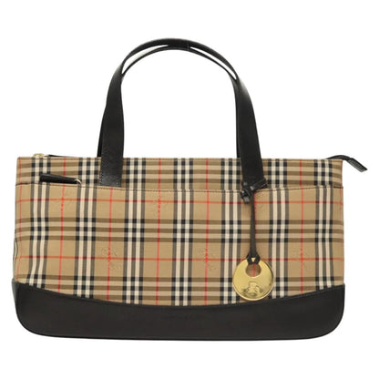 Burberry Nova Check Handbag Nova Check Canvas and leather, BEIGE, CANVAS, Handbag