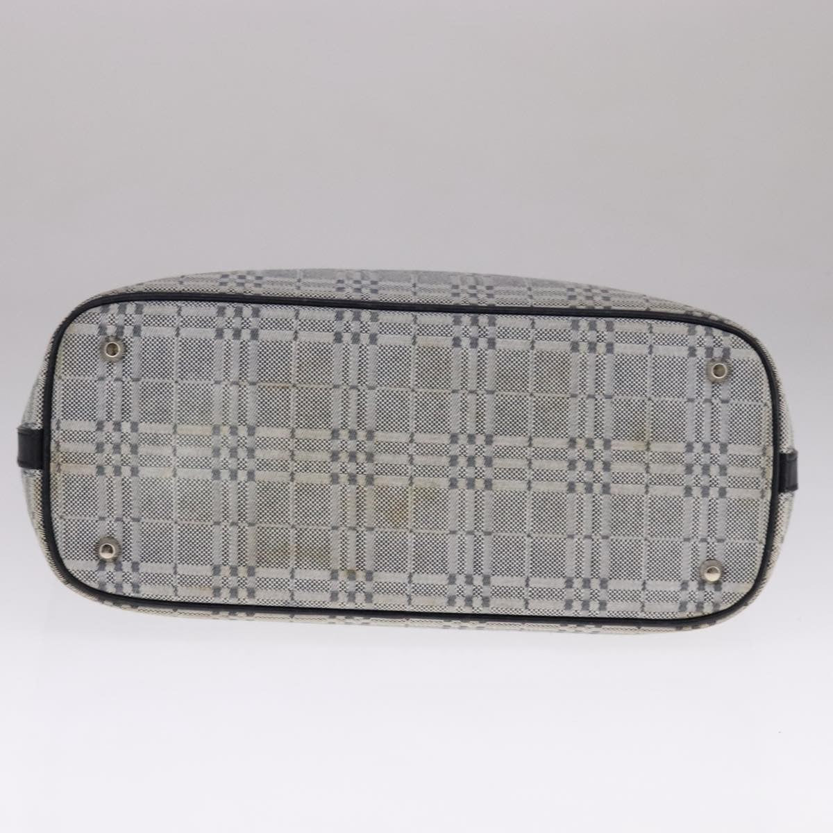 Burberry Nova Check Tote Canvas and Leather, GRAY, CANVAS, Tote bag