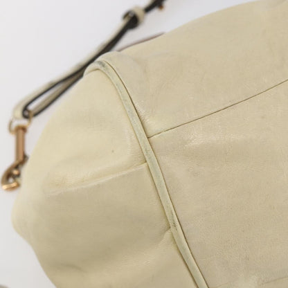 Chloe Ethel Handbag Leather, WHITE, LEATHER, Handbag