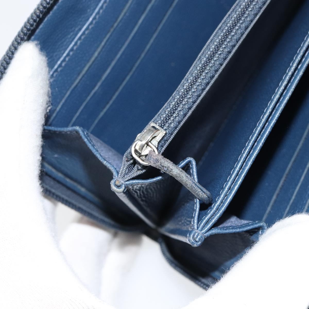 Chanel Boy Yen Wallet Quilted Lambskin, NAVY, LEATHER, Wallets