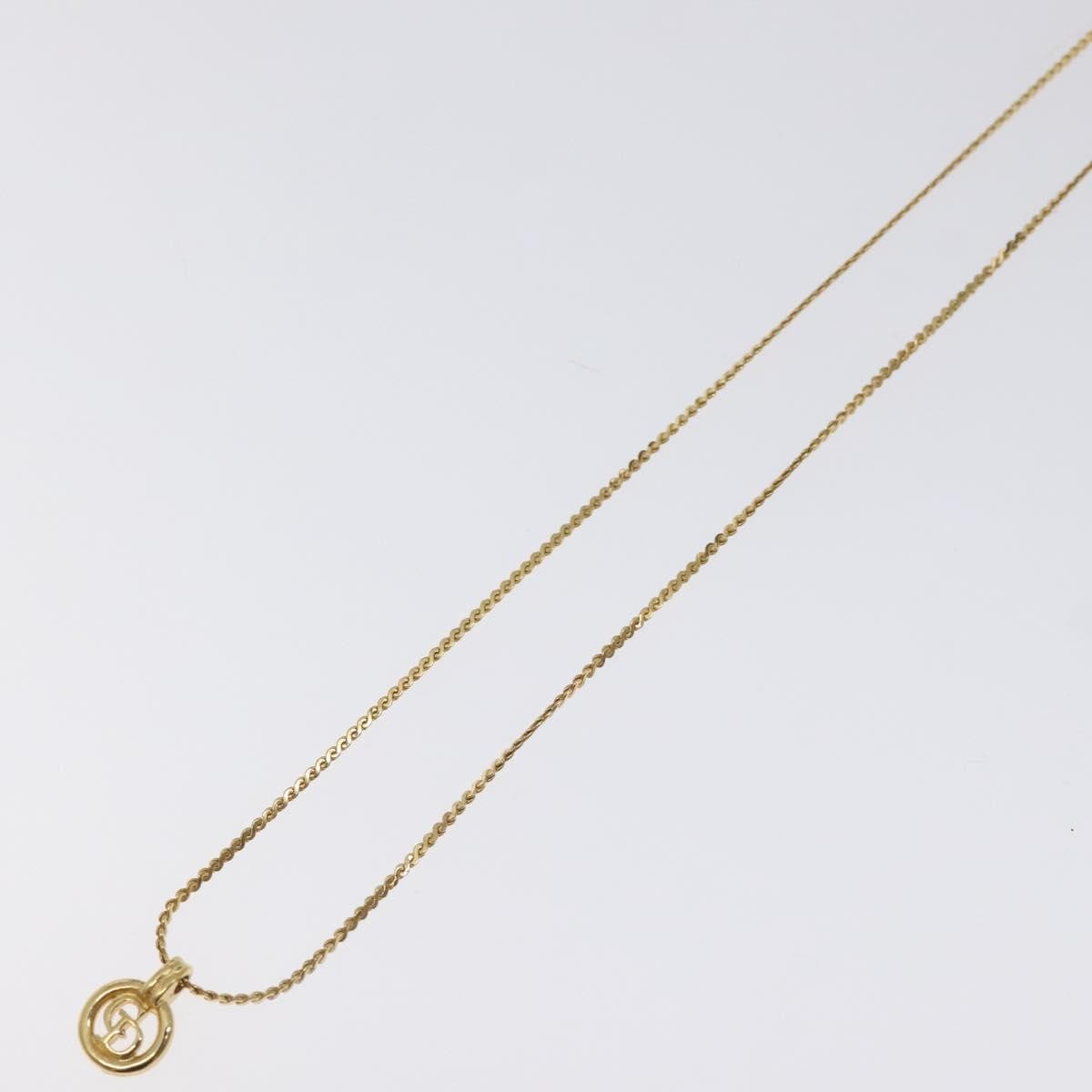 Christian Dior CD Pendant Necklace Gold-plated, GOLD, GOLD_PLATED, Necklace