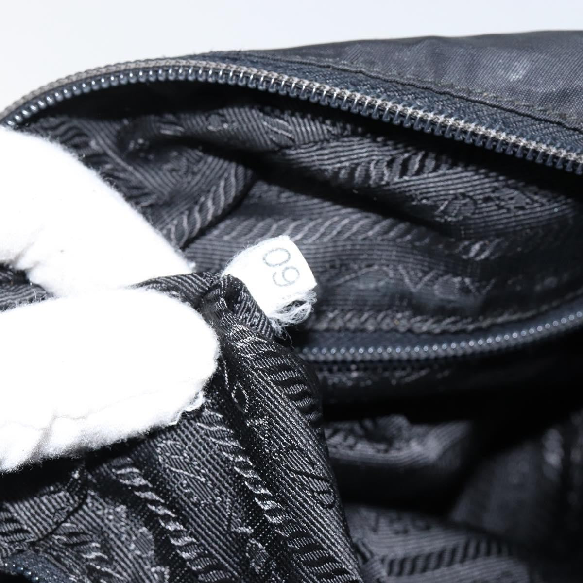 Prada Front Pocket Messenger Bag Tessuto, BLACK, NYLON, Shoulder bag