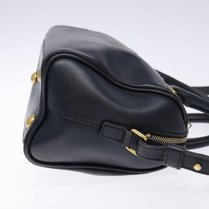 Saint Laurent Classic Baby Duffle Bag Leather, NAVY, LEATHER, Handbag