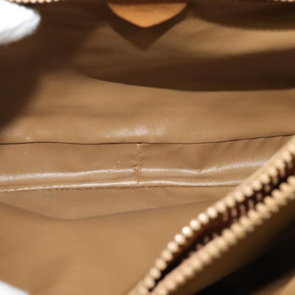 Celine Vintage Macadam Handbag Canvas, BEIGE, CANVAS, Handbag