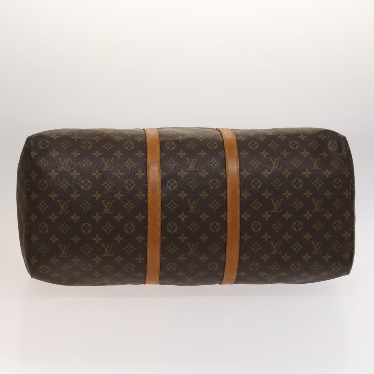 Louis Vuitton Keepall Bag Monogram Canvas, BROWN, CANVAS, Travel bag