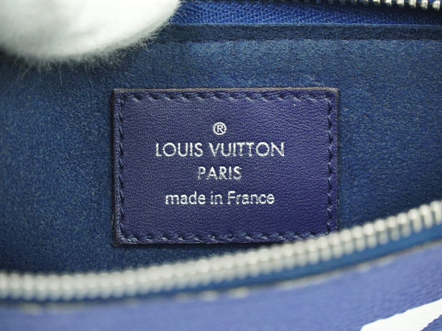 Louis Vuitton Double Zip Pochette Limited Edition Escale Monogram Giant, BLUE, CANVAS, Shoulder bag