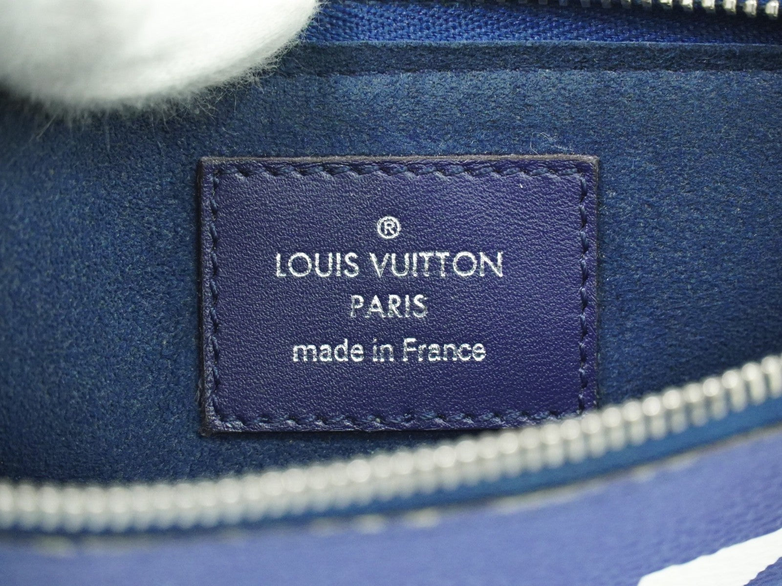 Louis Vuitton Double Zip Pochette Limited Edition Escale Monogram Giant, BLUE, CANVAS, Shoulder bag