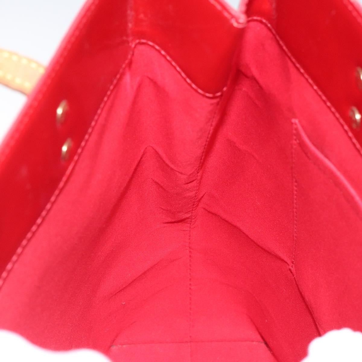 Louis Vuitton Reade Handbag Monogram Vernis, Red, Patent Leather, Handbag
