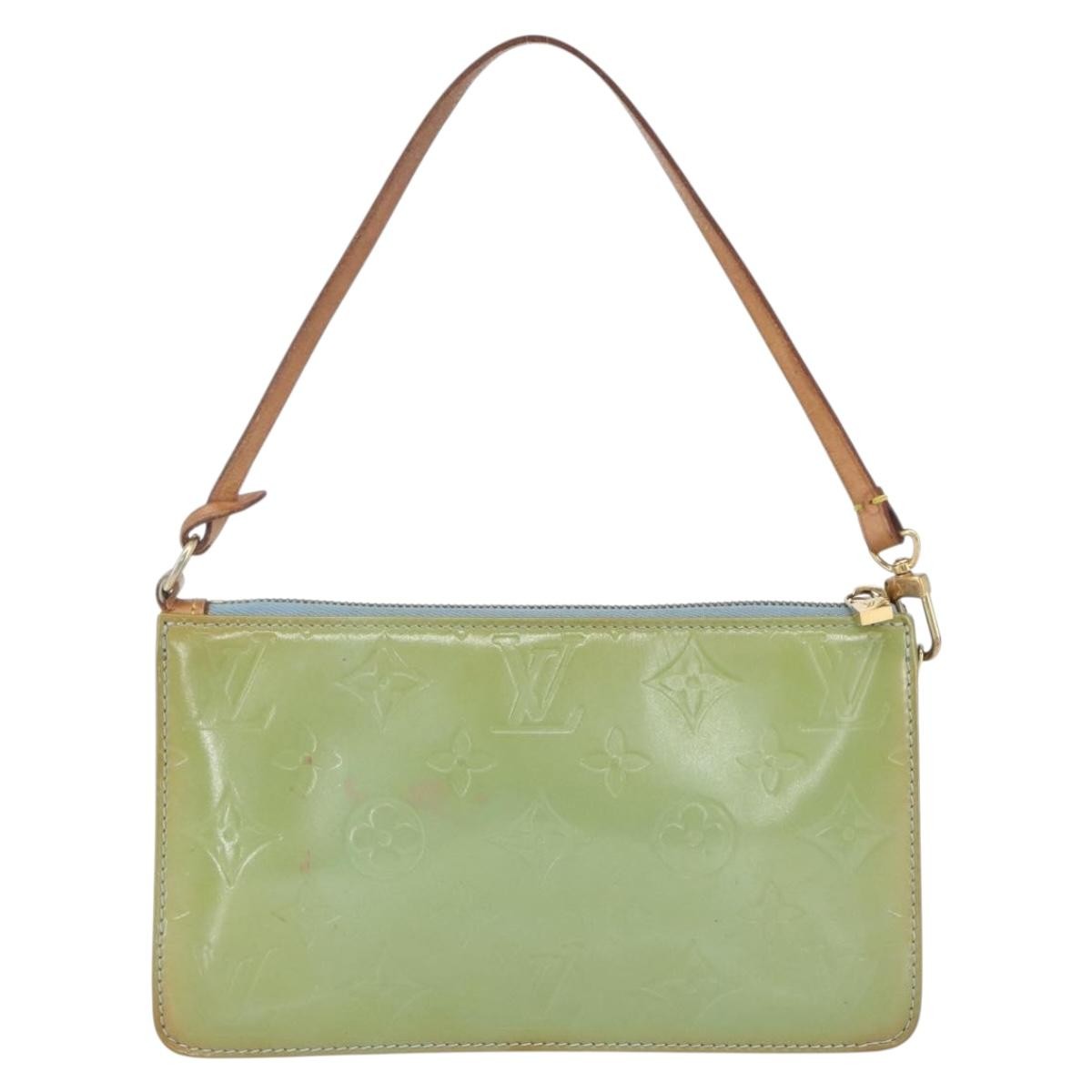 Louis Vuitton Lexington Pochette Monogram Vernis, GREEN, PATENT_LEATHER, Clutche & pouche