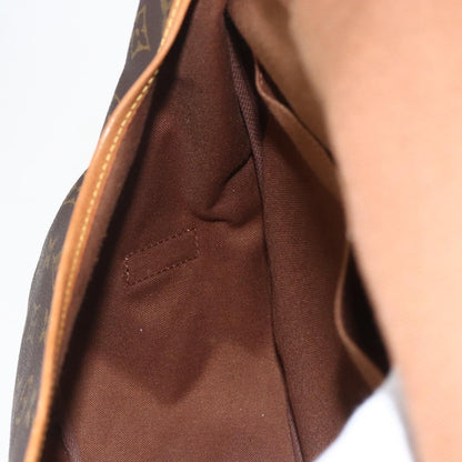Louis Vuitton Saumur Handbag Monogram Canvas, BROWN, CANVAS, Shoulder bag