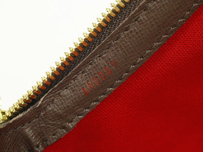 Louis Vuitton Belem Handbag Damier, BROWN, CANVAS, Handbag