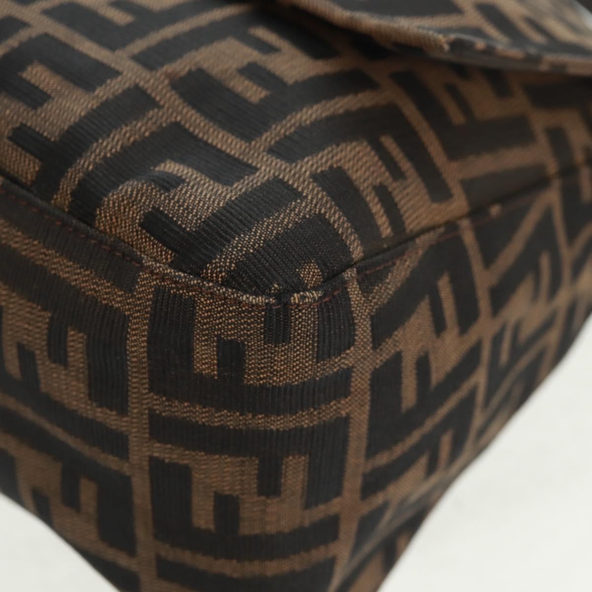 Fendi Mamma Baguette Zucca canvas, BLACK, CANVAS, Shoulder bag