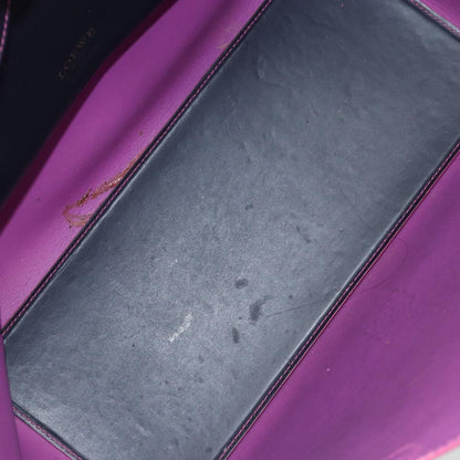 Loewe Leo Shopper Tote Leather, NAVY, LEATHER, Tote bag