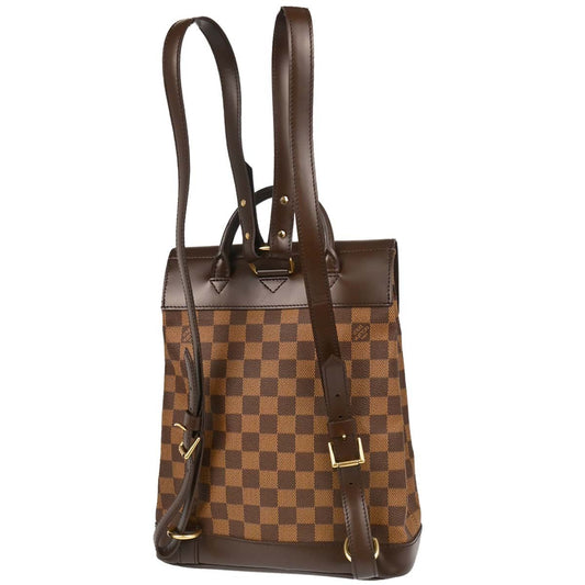 Louis Vuitton Soho Backpack Damier, BROWN, CANVAS, Backpack