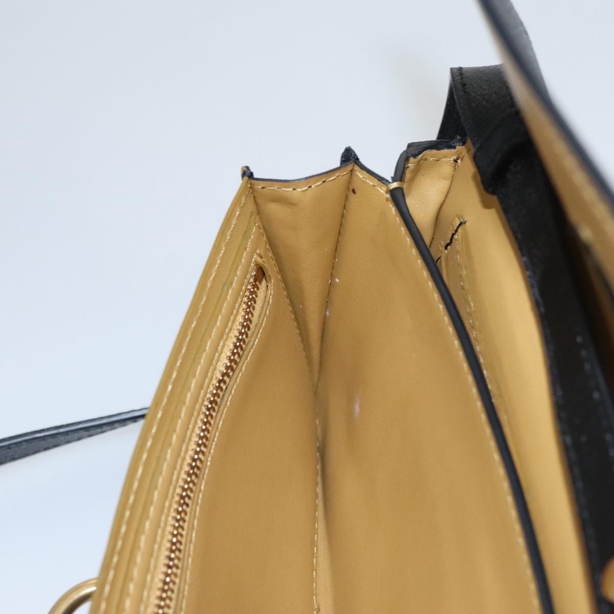 Burberry D-Ring Shoulder Bag Leather, BLACK, LEATHER, Shoulder bag