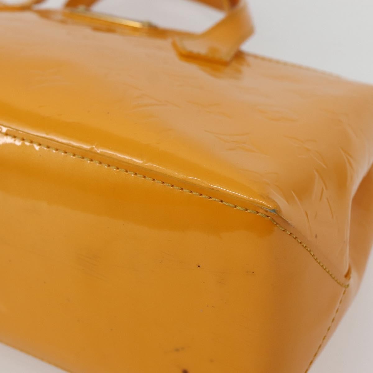 Louis Vuitton Wilshire Handbag Monogram Vernis, YELLOW, PATENT_LEATHER, Handbag