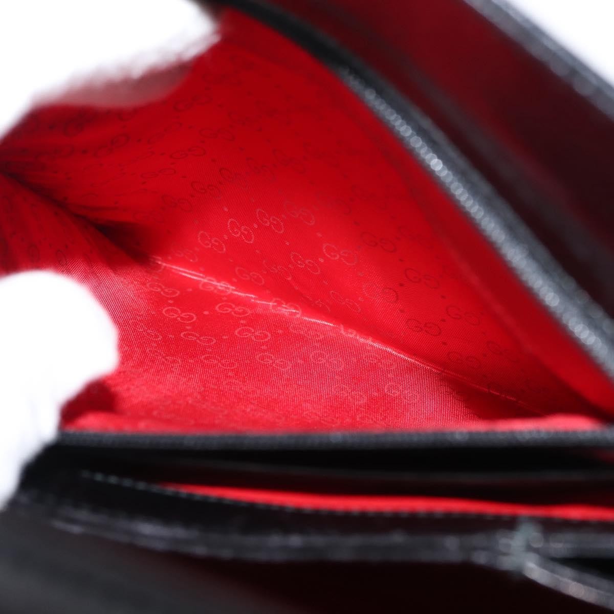 Gucci Vintage Convertible Box Crossbody Bag Leather, BLACK, LEATHER, Handbag