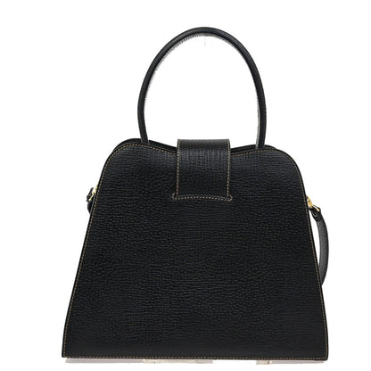 Loewe Turn Lock Leather, BLACK, LEATHER, Handbag