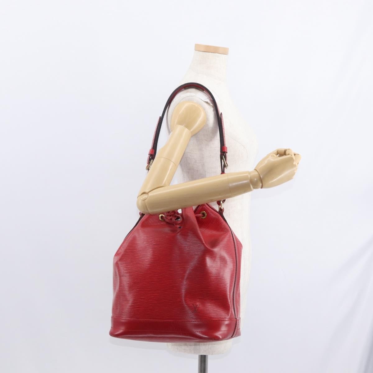Louis Vuitton Petit Noe NM Handbag Epi Leather, RED, LEATHER, Shoulder bag