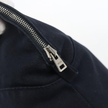 Hermes Bolide Travel Pouch Canvas, NAVY, CANVAS, Clutche & pouche