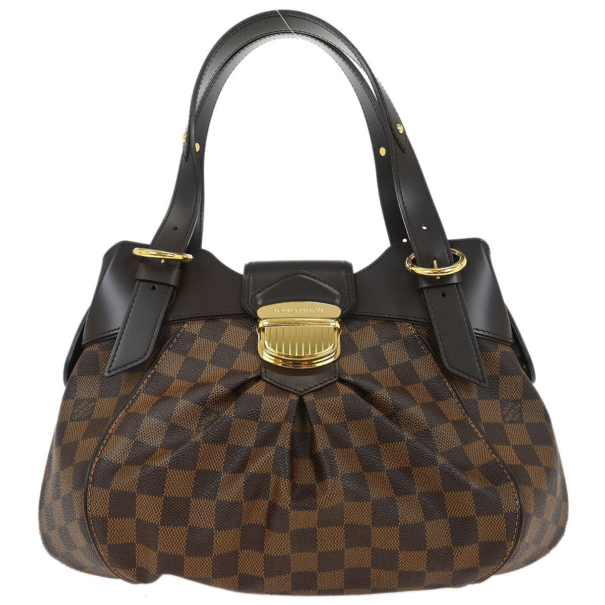 Louis Vuitton Sistina Handbag Damier, BROWN, CANVAS, Handbag