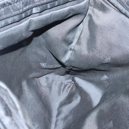 Versace Vintage Tote Nylon, BLACK, NYLON, Tote bag