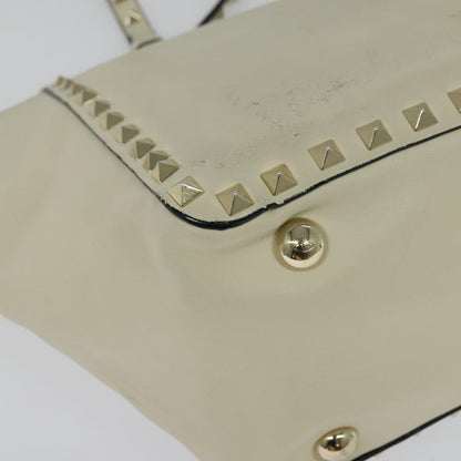 Valentino Garavani Rockstud Tote Soft Leather, WHITE, LEATHER, Tote bag