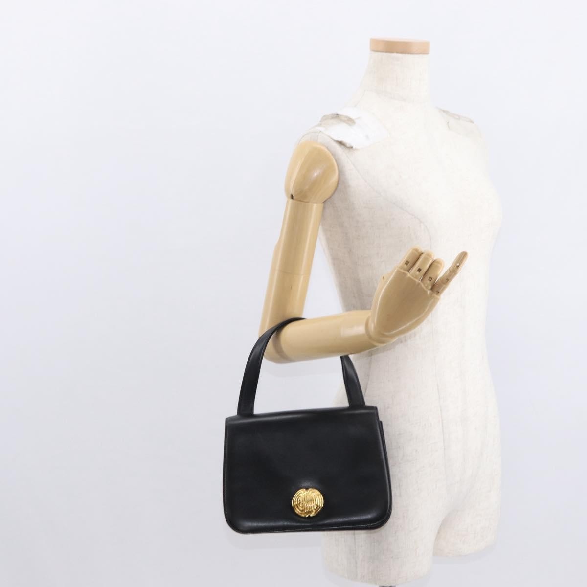 Givenchy Vintage Handbag Leather, BLACK, LEATHER, Handbag