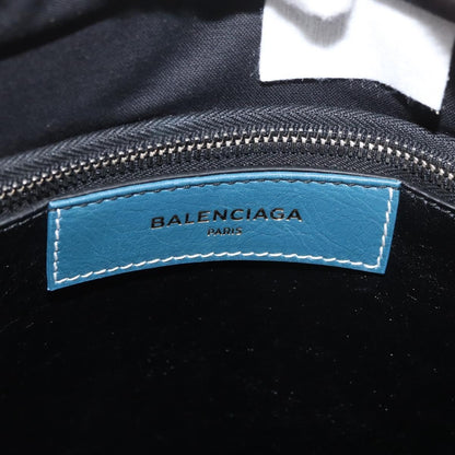 Balenciaga Bazar Convertible Tote Striped Leather, Multicolour, Leather, Handbag