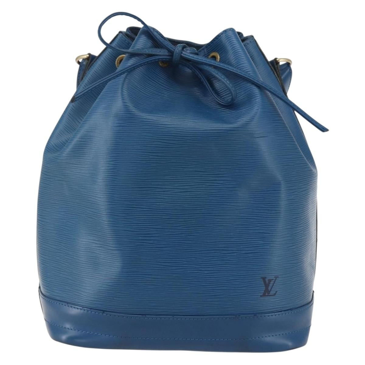 Louis Vuitton Noe Handbag Epi Leather, BLUE, LEATHER, Shoulder bag
