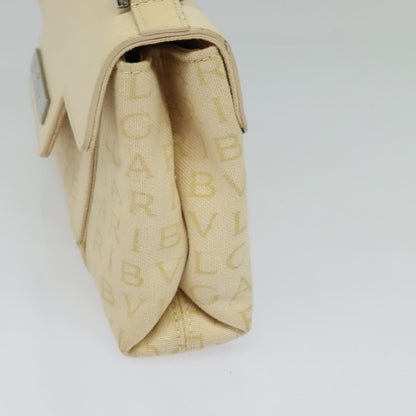 Bvlgari B.Zero1 Logomania Bag Canvas with Leather, BEIGE, CANVAS, Shoulder bag