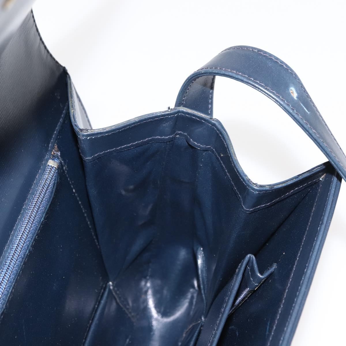 Celine C Sulky Shoulder bag Canvas and Leather, NAVY, CANVAS, Shoulder bag