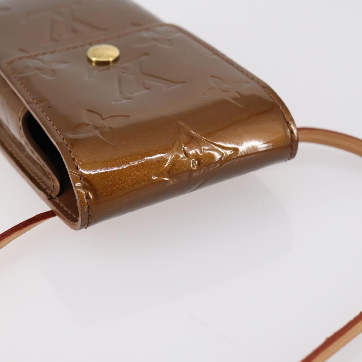 Louis Vuitton Walker Cigarette Case Holder Monogram Vernis, BROWN, PATENT_LEATHER, Clutche & pouche