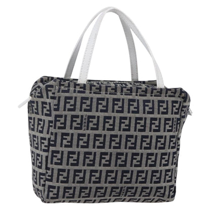 Fendi Vintage Top Handle Bag Zucchino, NAVY, CANVAS, Tote bag