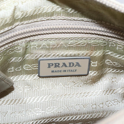 Prada Buckle Messenger Bag Tessuto, Beige, Nylon, Shoulder Bag