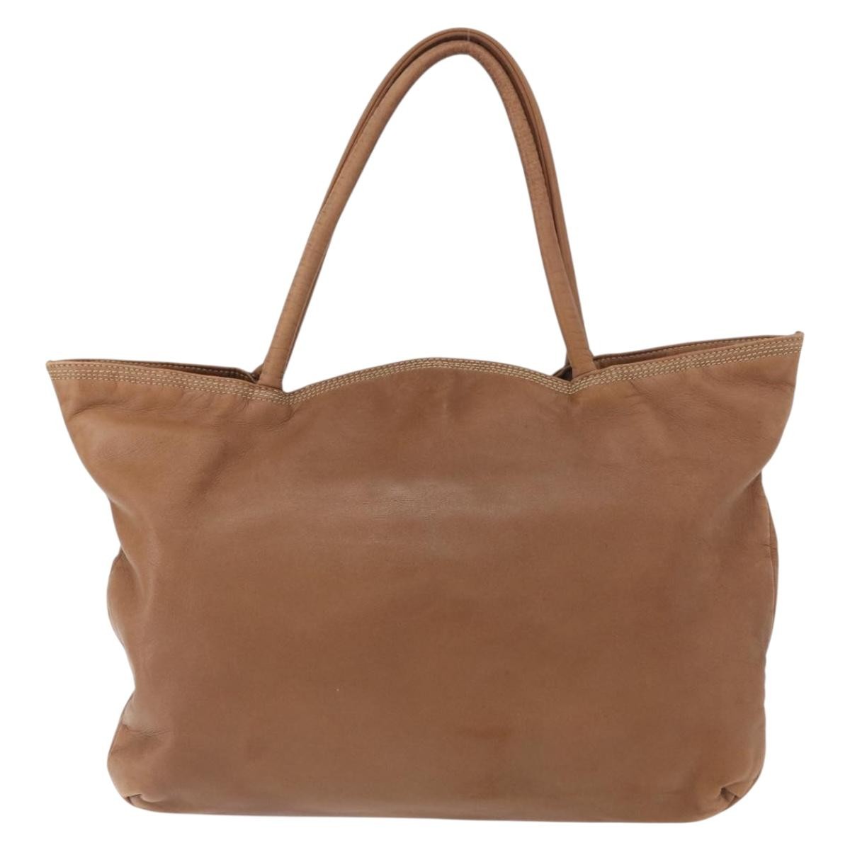 Loewe Anagram Tote Leather, BROWN, LEATHER, Tote bag