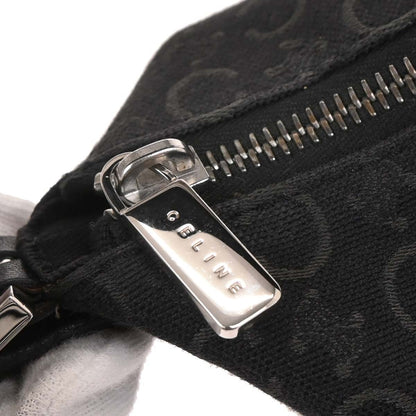 Celine C Macadam Handbag Canvas, BLACK, CANVAS, Handbag