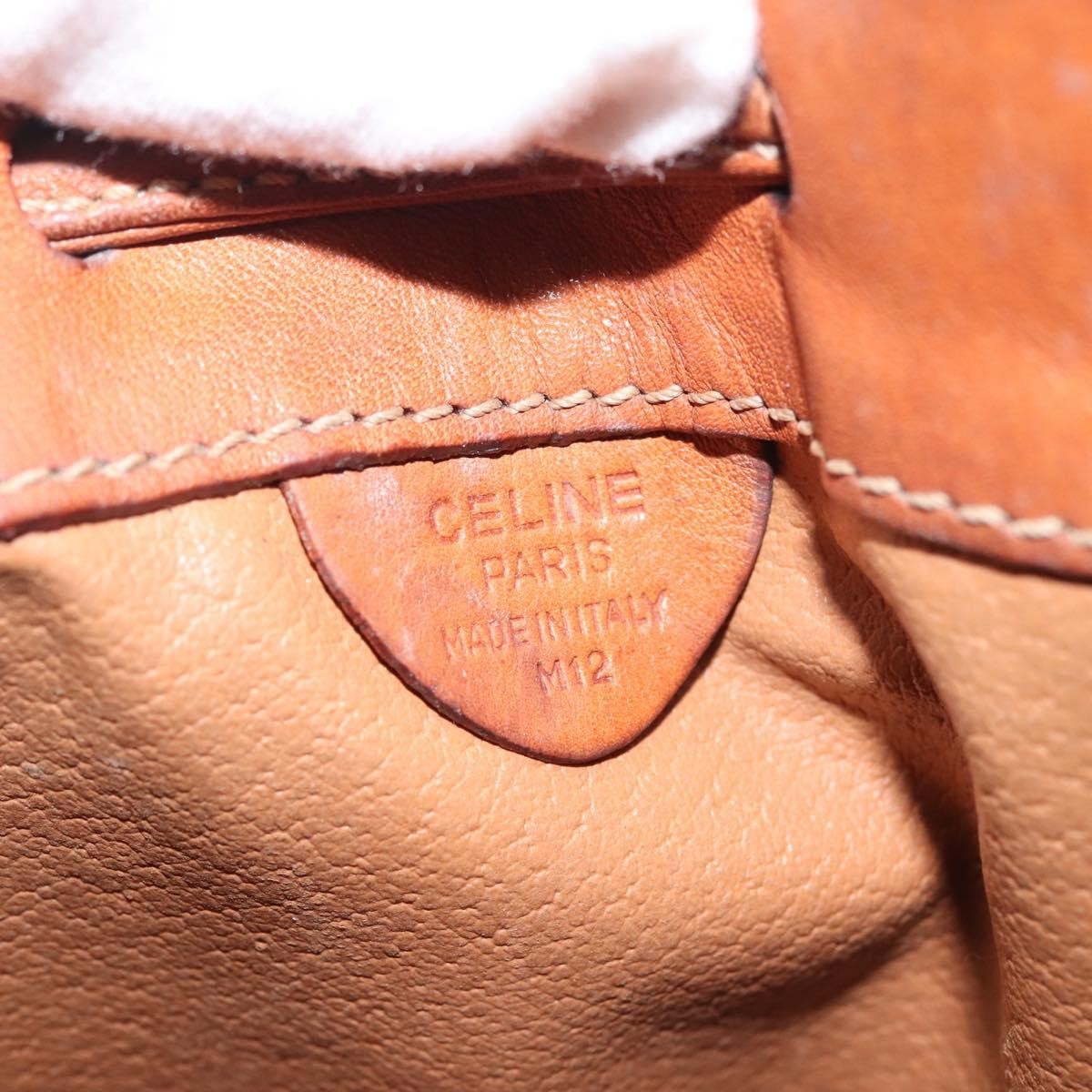 Celine Vintage Shoulder Bag Canvas, BROWN, CANVAS, Shoulder bag