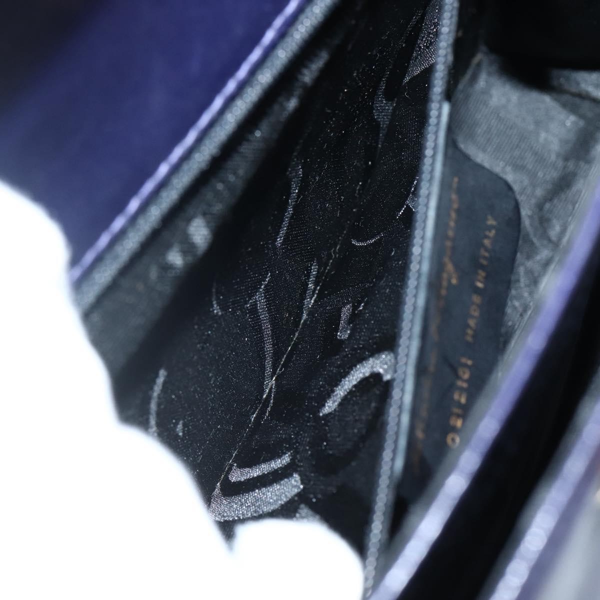 Salvatore Ferragamo Gancini Convertible Top Handle Bag Leather, PURPLE, LEATHER, Handbag