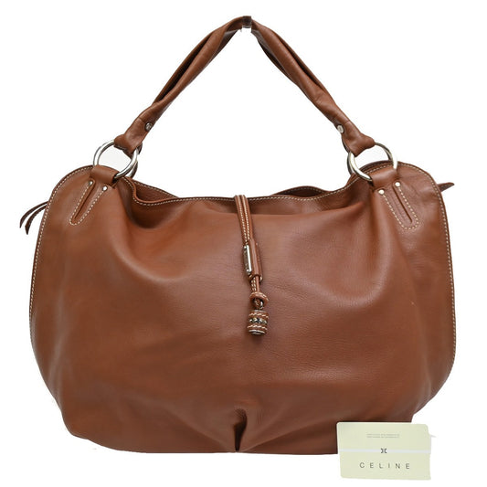 Celine Bittersweet Leather, BROWN, LEATHER, Handbag