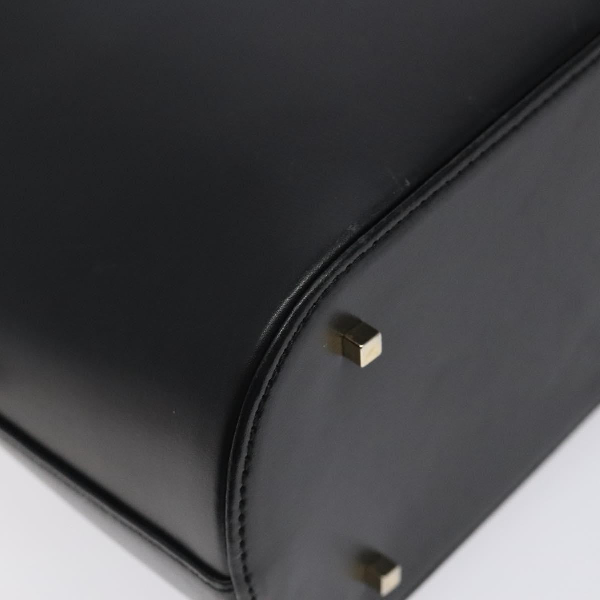 Salvatore Ferragamo Vintage Zip Handbag Leather, BLACK, LEATHER, Handbag