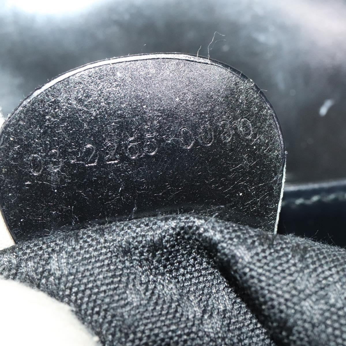 Gucci Vintage Bamboo Backpack Nylon and Patent Leather, BLACK, NYLON, Backpack