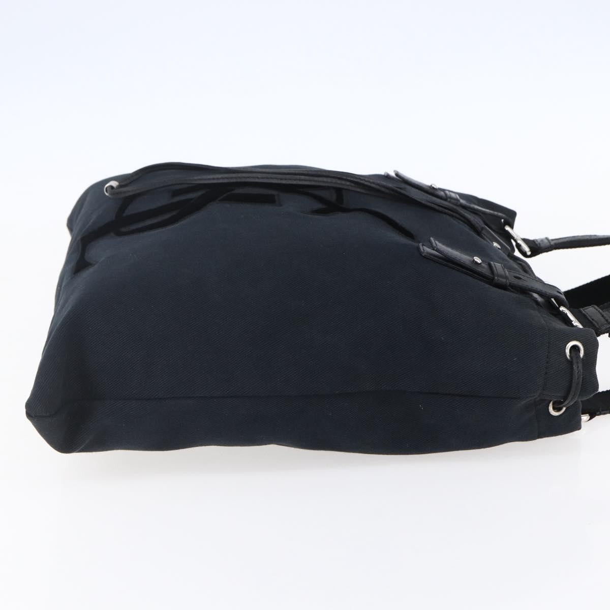 Saint Laurent Kahala Drawstring Tote Canvas, BLACK, CANVAS, Tote bag