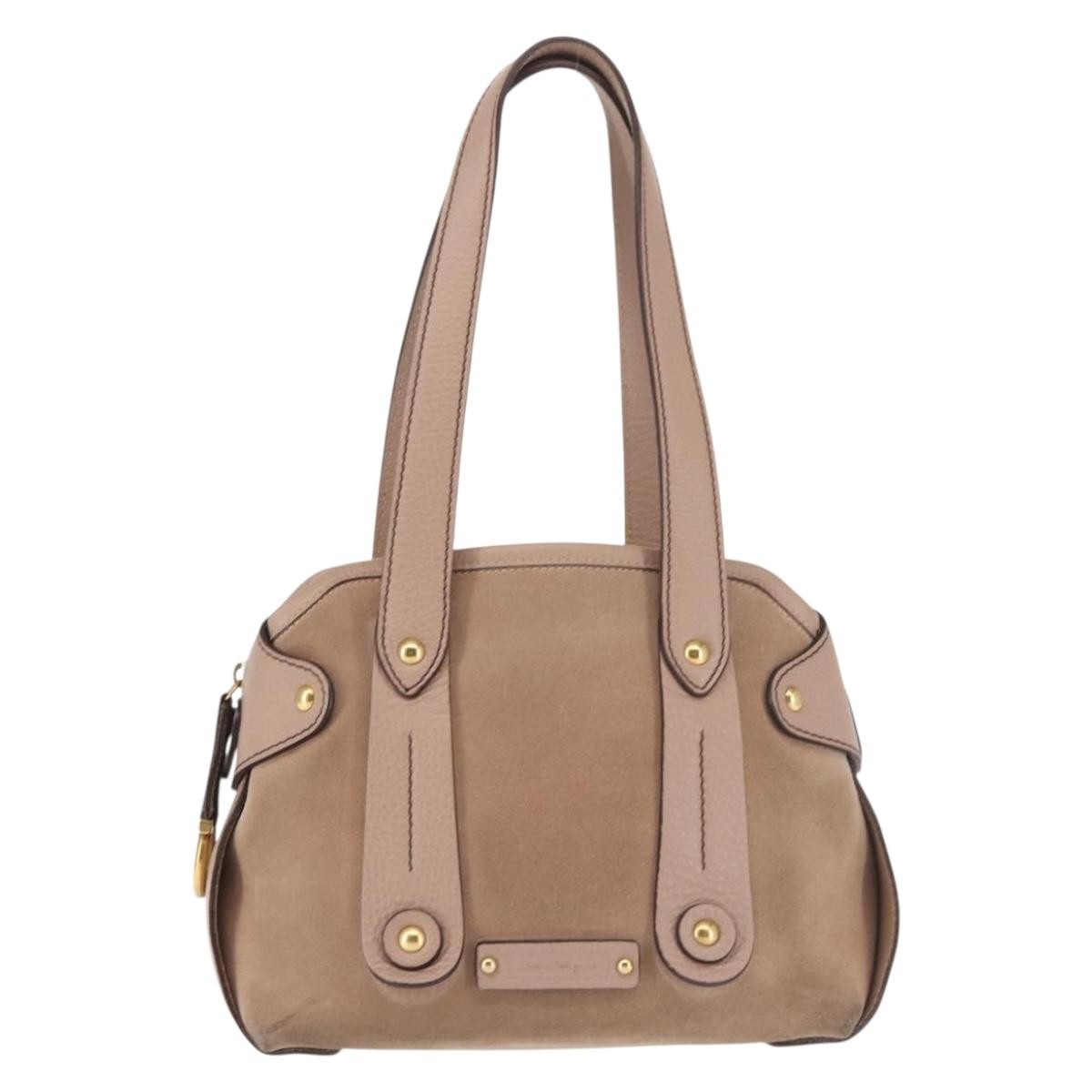 Salvatore Ferragamo Gancini Tote Leather, PINK, LEATHER, Tote bag