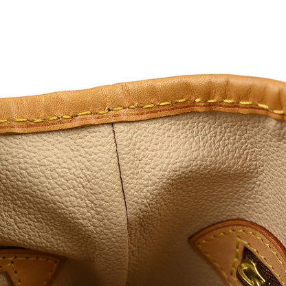 Louis Vuitton Petit Bucket Bag Monogram Canvas, Brown, Canvas, Tote Bag