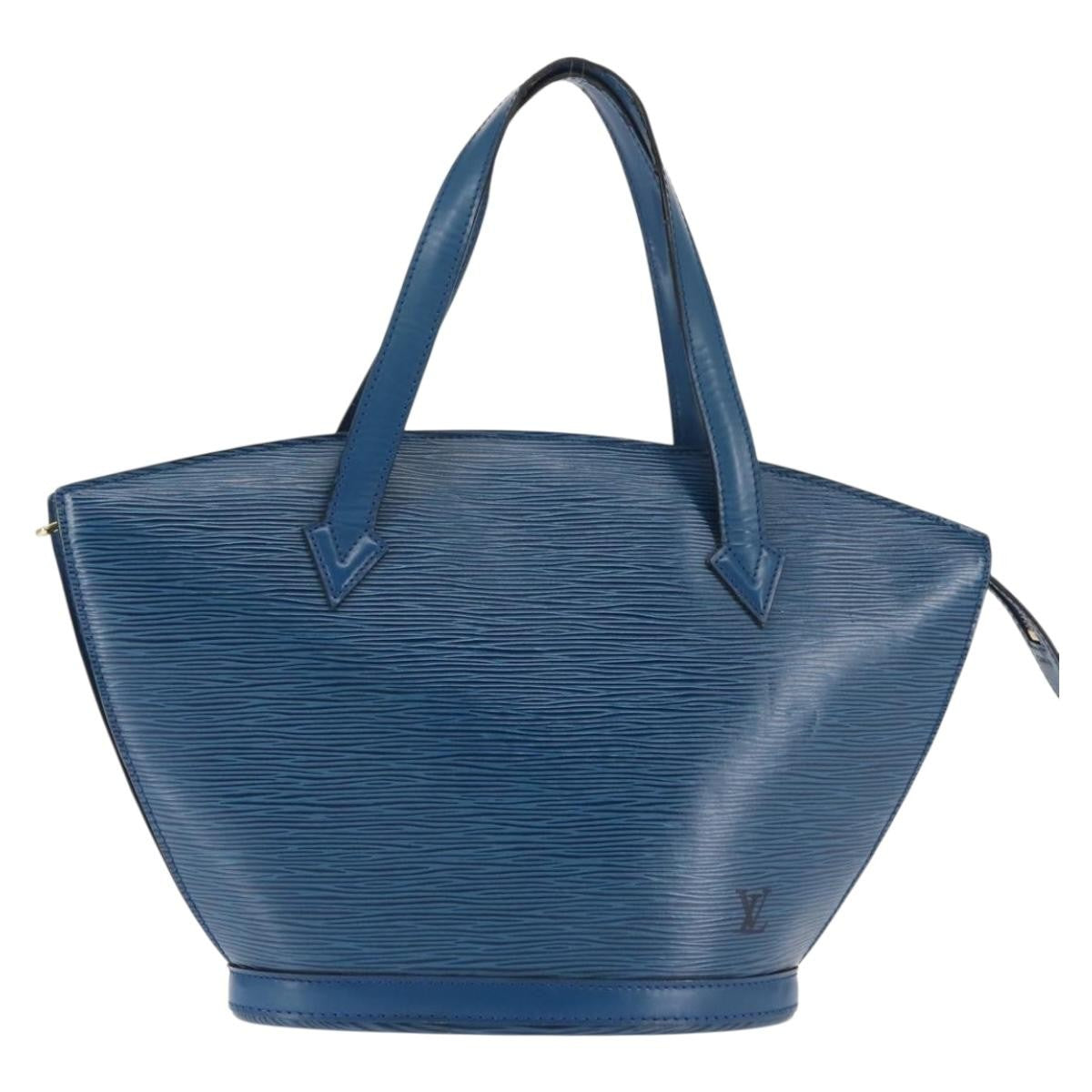 Louis Vuitton Saint Jacques Handbag Epi Leather, BLUE, LEATHER, Shoulder bag