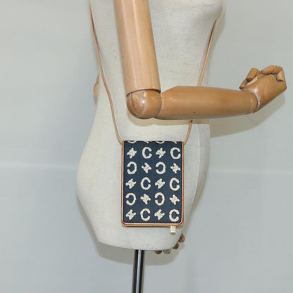 Celine Vintage Macadam Shoulder Bag C Macadam canvas, BLUE, CANVAS, Shoulder bag