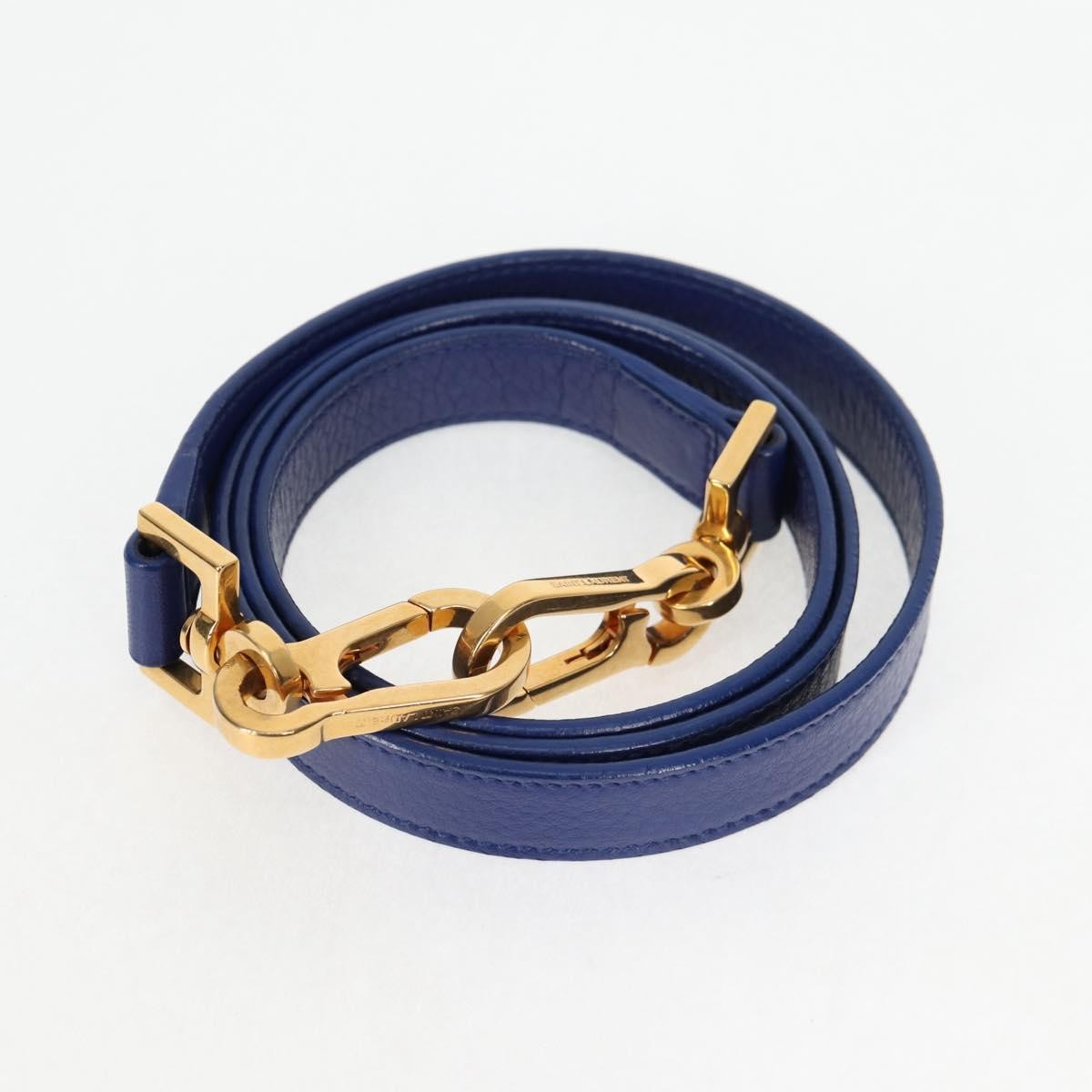 Saint Laurent Muse Two Bag Leather, BLUE, LEATHER, Tote bag