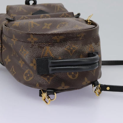 Louis Vuitton Palm Springs Backpack Monogram Canvas, BROWN, CANVAS, Backpack